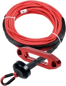 Astra Depot Red 50ft x 1/4 inch 7000Lbs Synthetic Rope