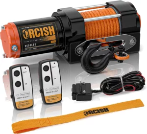 ORCISH 12V 4500LBS Electric Synthetic Rope Winch Kits