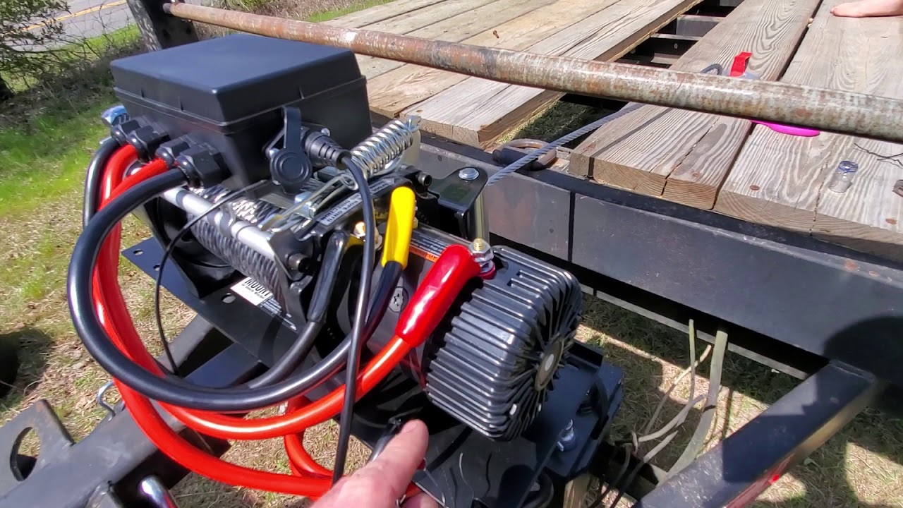How many amps does a 12000 lb winch draw?